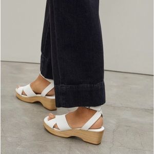 White Everlane Clogs